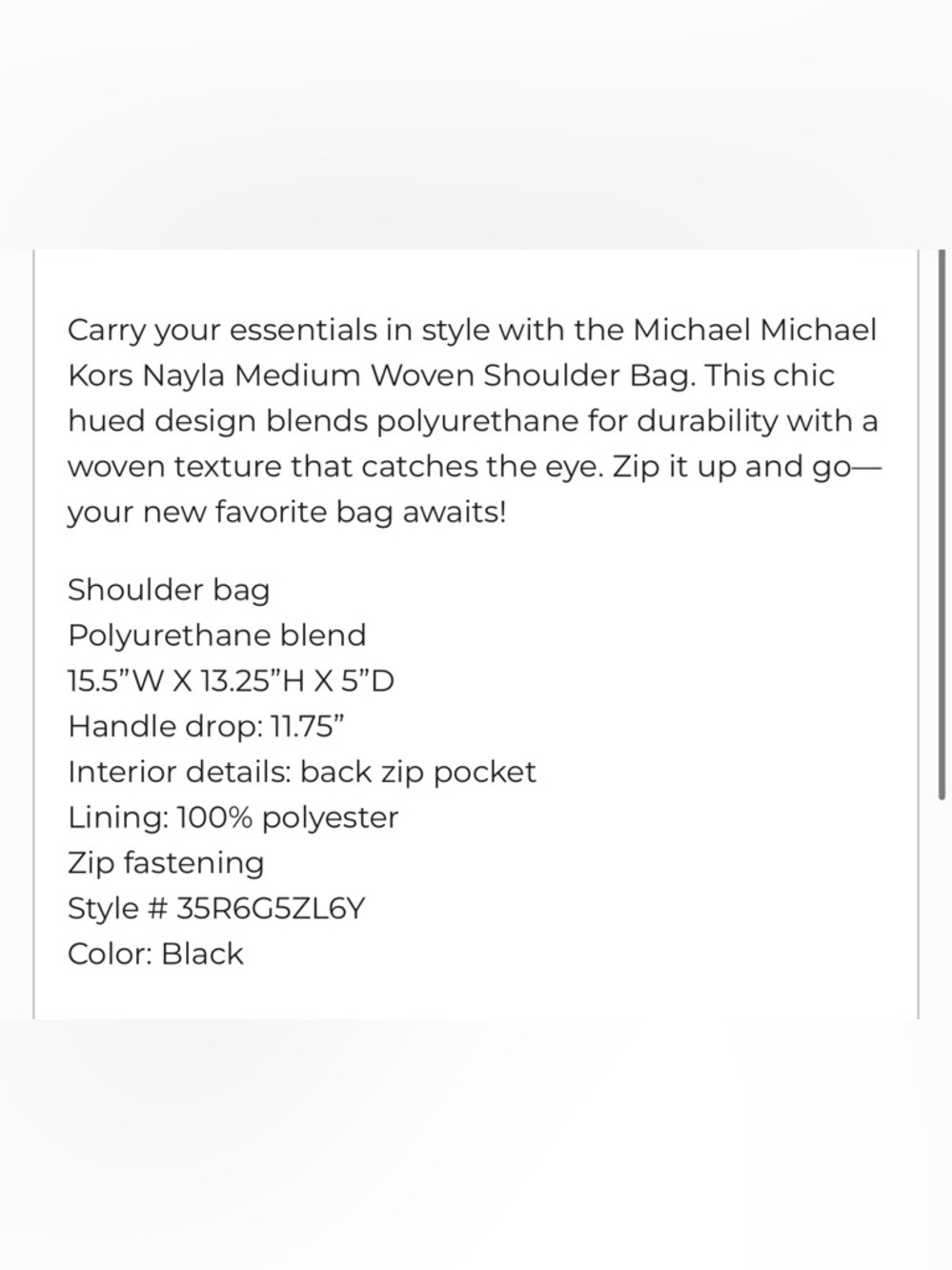 Michael Kors Blue Denim Nolita - Picture 15 of 15